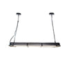industrial black clear glass linear led pendant light