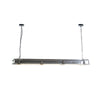 industrial black clear glass linear led pendant light