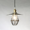 industrial black nickel iron dome pendant light