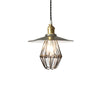industrial black nickel iron dome pendant light