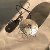 industrial black nickel iron dome pendant light