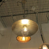industrial black nickel iron dome pendant light