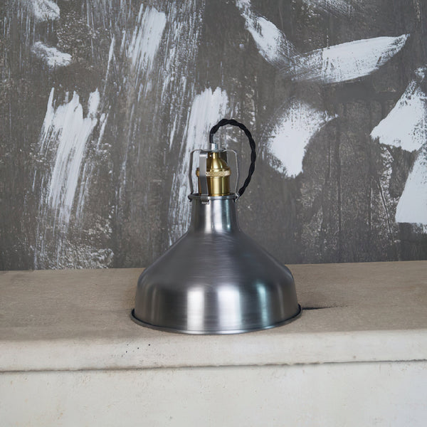 industrial brass iron dome pendant light