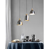 industrial brass iron dome pendant light