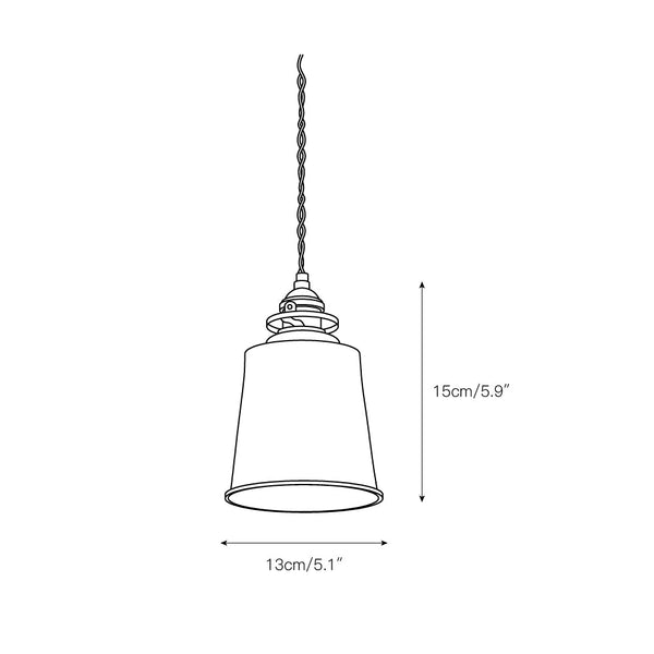 industrial brass iron dome pendant light