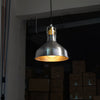 industrial brass iron dome pendant light