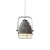 industrial brushed silver iron quarry pendant light