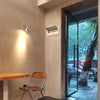 industrial chrome aluminum swing arm plug in wall lamp