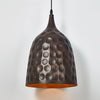 industrial copper iron cylindrical pendant light