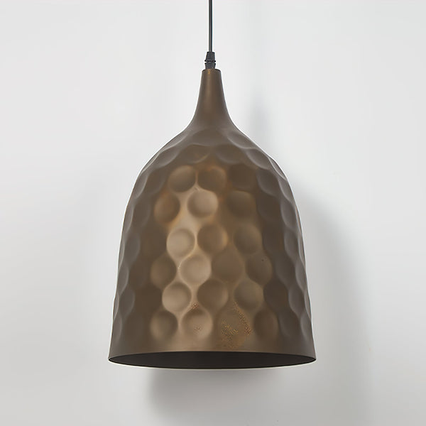 industrial copper iron cylindrical pendant light