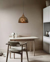 industrial copper iron cylindrical pendant light