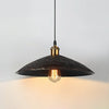 industrial hammered bronze steel canopy pendant light