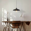 industrial hammered bronze steel canopy pendant light