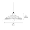 industrial hammered bronze steel canopy pendant light