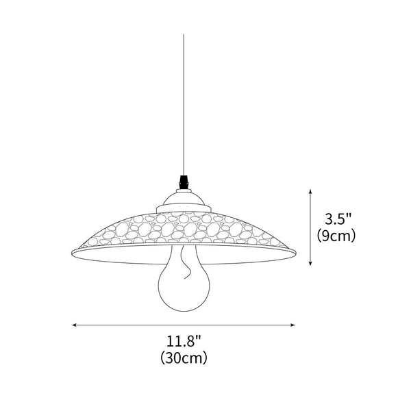 industrial hammered bronze steel canopy pendant light