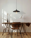 industrial hammered bronze steel canopy pendant light