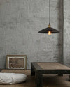 industrial hammered bronze steel canopy pendant light