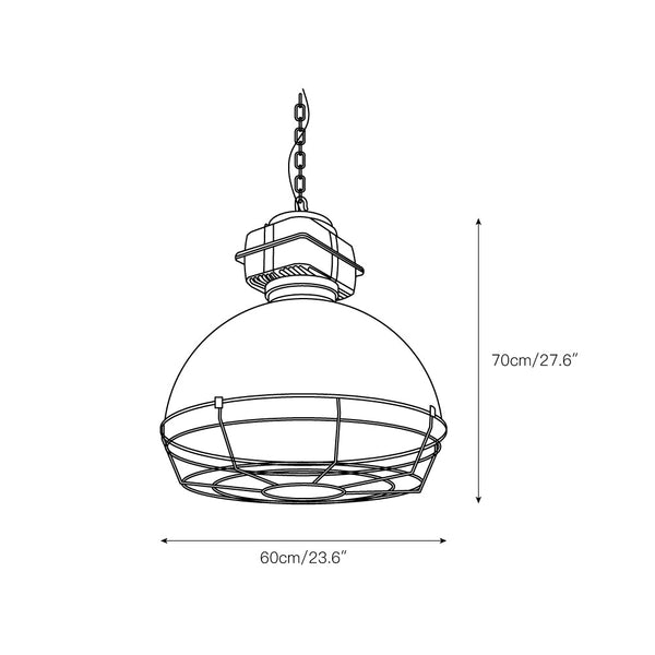 industrial iron pendant light