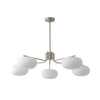 industrial sand nickel glass chandelier