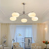 industrial sand nickel glass chandelier