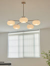 industrial sand nickel glass chandelier