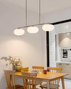 industrial sand nickel glass chandelier