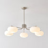 industrial sand nickel glass chandelier