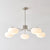 industrial sand nickel glass chandelier