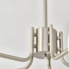 industrial sand nickel glass chandelier