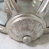 industrial silver foil clear glass wall sconce