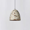 industrial weathered iron dome pendant light
