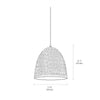 industrial weathered iron dome pendant light
