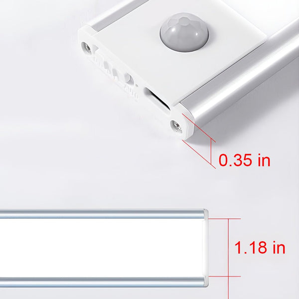 Rechargeable Battery Operated Wireless Led Under Cabinet Wall Light With Motion Sensor