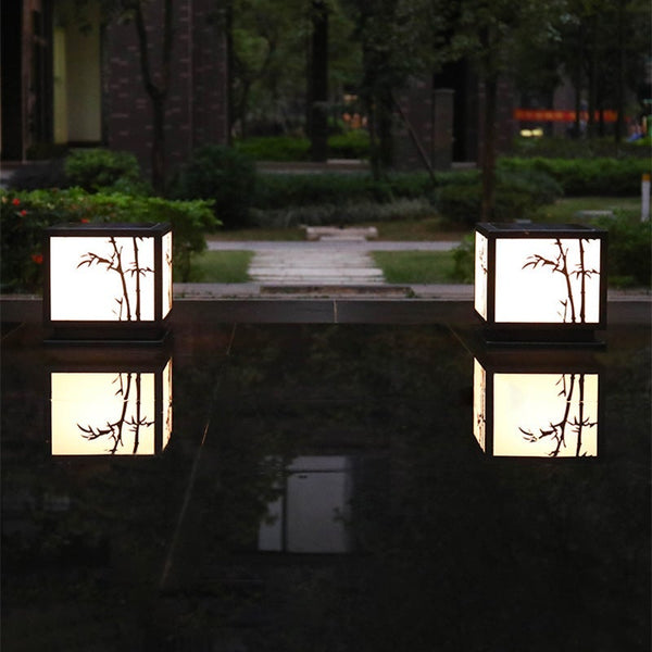 Solar Powered Outdoor Post Lights Led Landscape Lighting Hwd00052