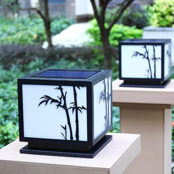 Solar Powered Outdoor Post Lights Led Landscape Lighting Hwd00052