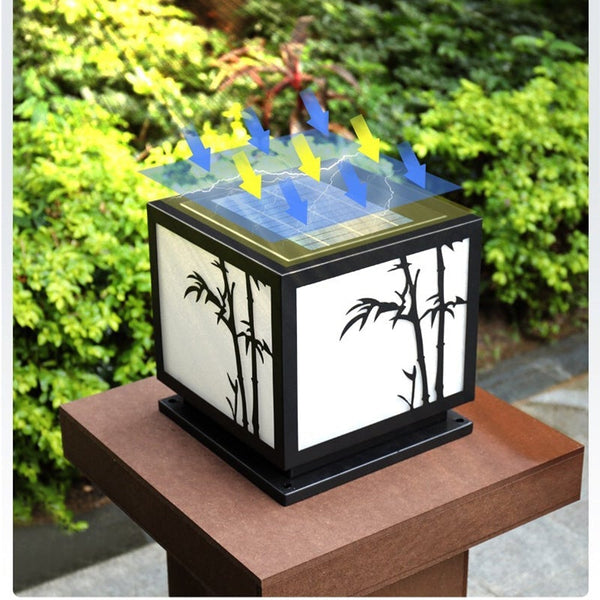 Solar Powered Outdoor Post Lights Led Landscape Lighting Hwd00052
