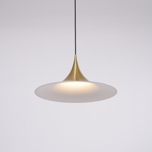 lacquered aluminum arch pendant light