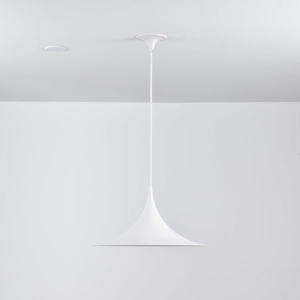 lacquered aluminum arch pendant light