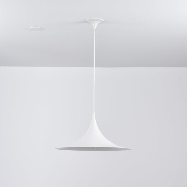 lacquered aluminum arch pendant light