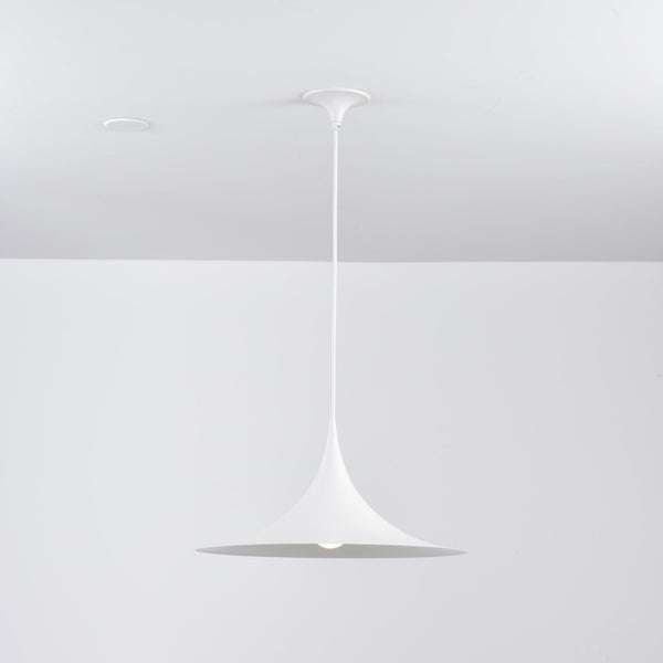 lacquered aluminum arch pendant light