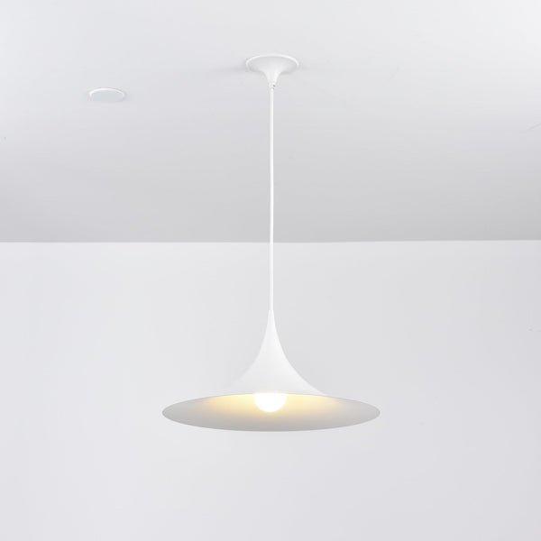 lacquered aluminum arch pendant light