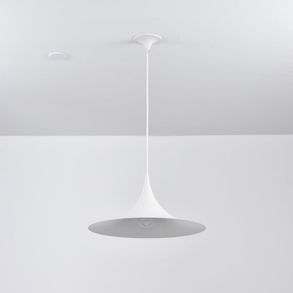 lacquered aluminum arch pendant light