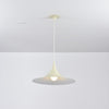 lacquered aluminum arch pendant light