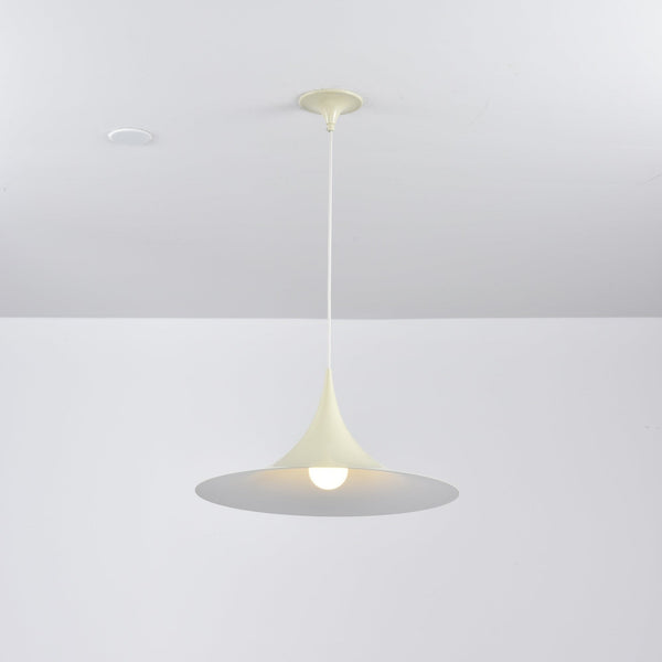 lacquered aluminum arch pendant light