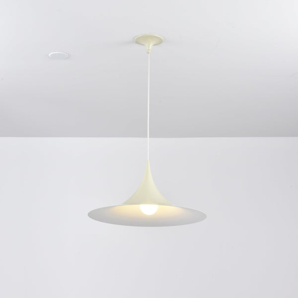 lacquered aluminum arch pendant light