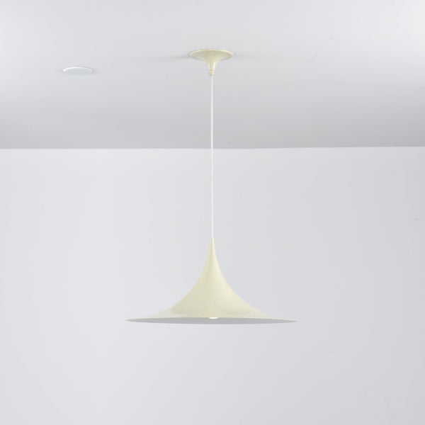 lacquered aluminum arch pendant light