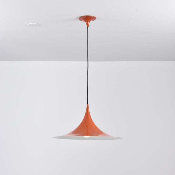 lacquered aluminum arch pendant light