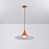 lacquered aluminum arch pendant light