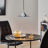 lacquered aluminum arch pendant light