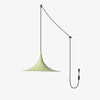 lacquered aluminum arch pendant light